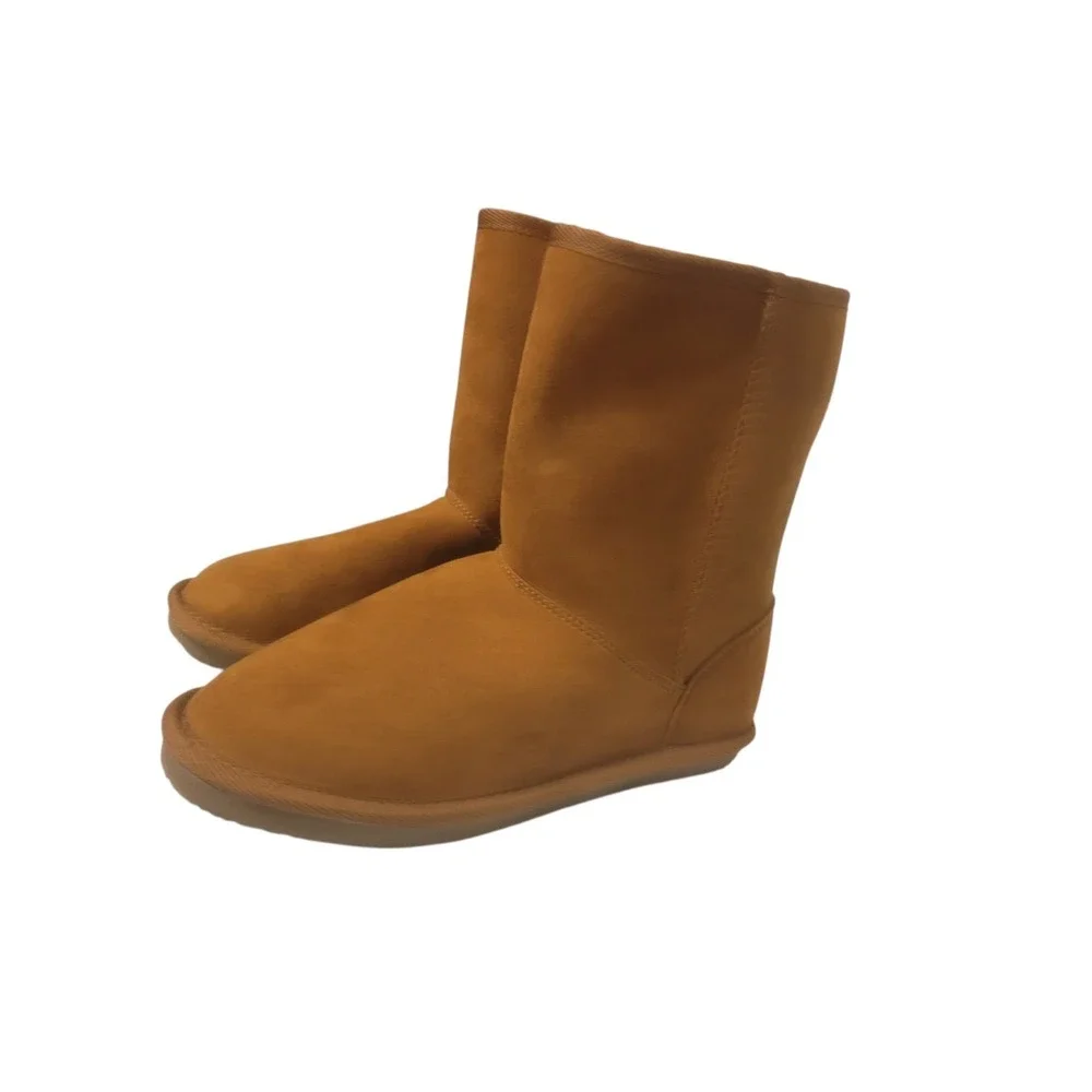 Nordstrom EUC Harper‎ Canyon Girls Chestnut Boots Faux Fur Sz 3